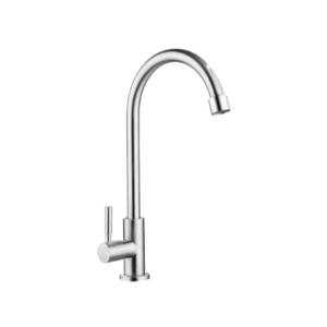 GRIFO P/LAVATRASTOS MANIJA AGUA FRIA S506 4631 ACERO INOX. CUELLO GANZO CANDY